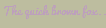 Image with Font Color BD9FBD and Background Color BDBD9F